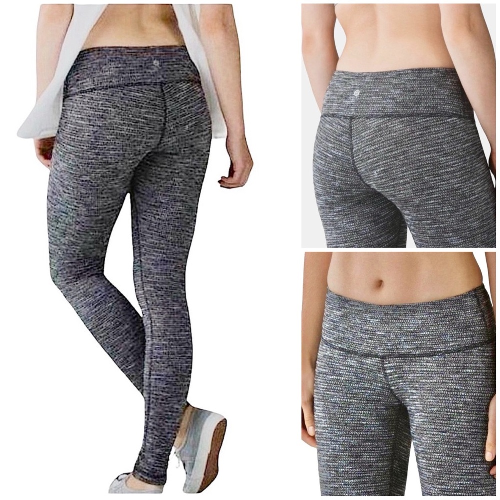 Lululemon Wunder Under Knit Heathered Black